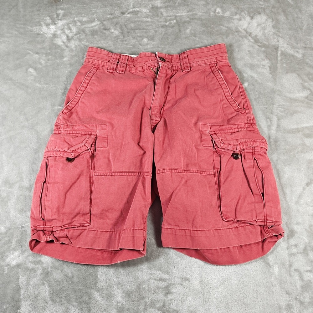 Vintage Polo Ralph Lauren Shorts Mens 29 Red Cargo Utility Military Skater 90s